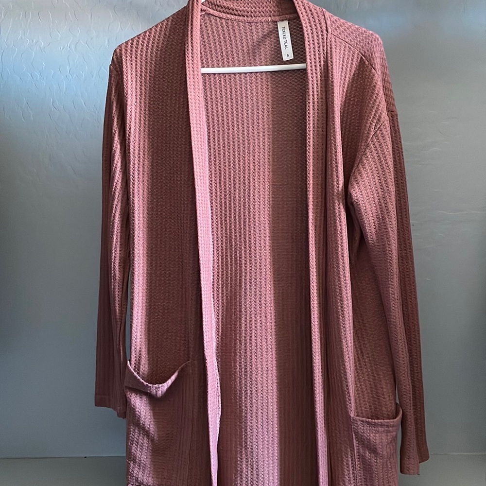 Dark pink cardigan